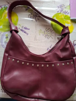 Borsetta vintage anni 90 bordeaux