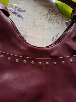 Borsetta vintage anni 90 bordeaux