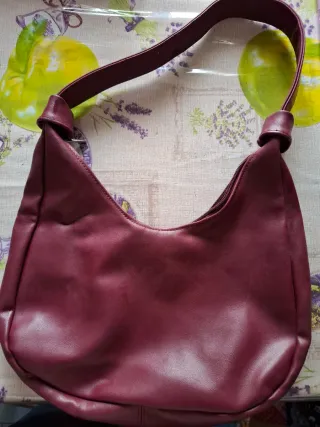 Borsetta vintage anni 90 bordeaux