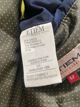Chaqueta acolchada ETIEM azul marino