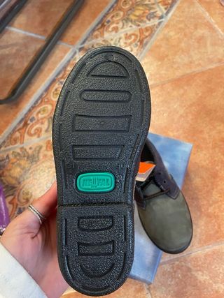 Zapatos niño NeuFall color verde y azul Talla30/31