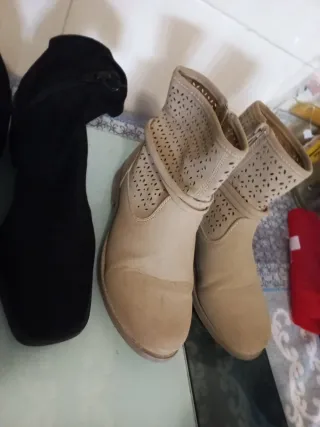 Lote Zapatos Mujer Beige y Negro tallas 35 y 36