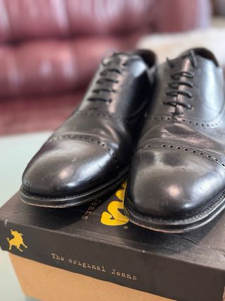 Zapatos Oxford Hombre Massimo Dutti Negros