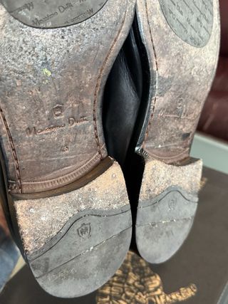 Zapatos Oxford Hombre Massimo Dutti Negros