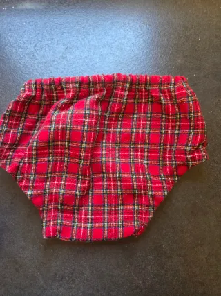 Vestido cuadros niña 9 meses