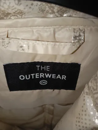 Cazadora acolchada beige/dorada Talla S