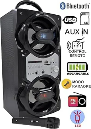 Altavoz Bluetooth T-730 Negro
