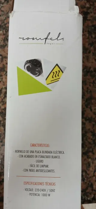 Hornillo Eléctrico Blanco