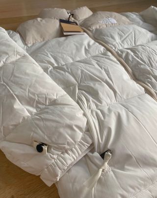 Premium Puffer Jacket in Cream White – Warm