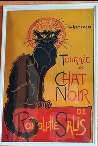 PÓSTER y MARCO Le Chat Noir Rodolphe Salis