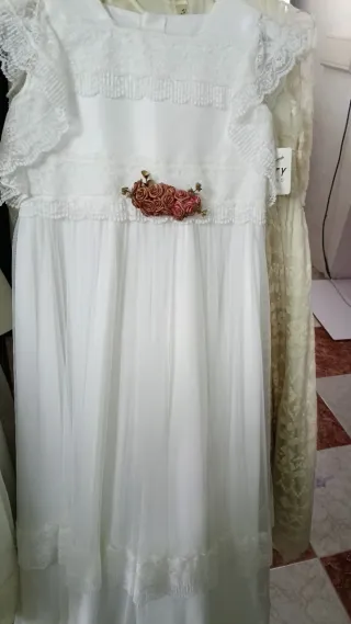 Traje Comunión Blanco/Plata Talla Única