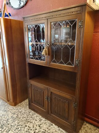 Alacena Roble Inglesa Vidrio