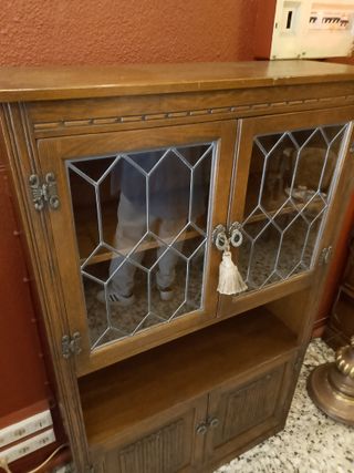Alacena Roble Inglesa Vidrio