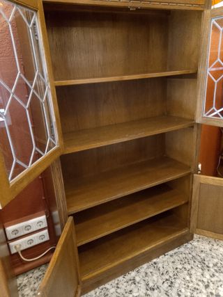 Alacena Roble Inglesa Vidrio