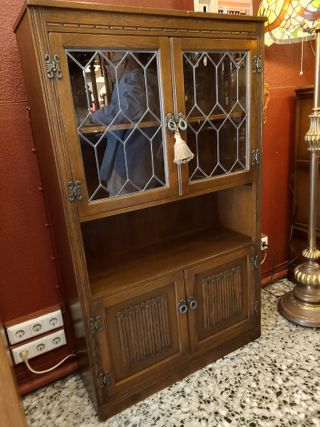 Alacena Roble Inglesa Vidrio