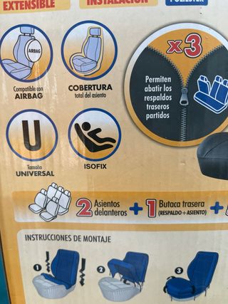 Funda asientos automobil