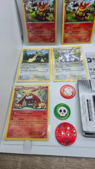 Mazo Pokémon Negro y Blanco Frenesí Rojo