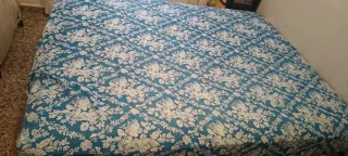 Somier y colchón 150x190 Metal y Madera