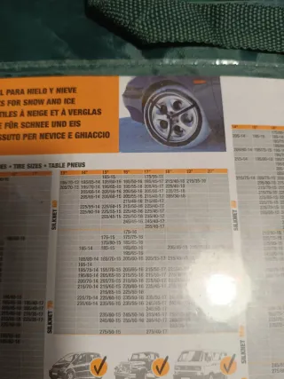 Cadenas de tela para nieve SILKNET 60