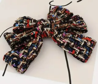 #Broche #Lazo Cuello #Tweed Multicolor