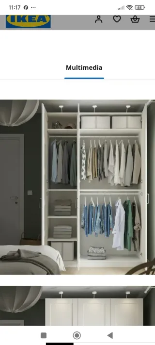 Armario 3 puertas IKEA PAX/BERGSBO