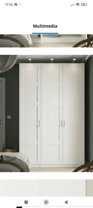 Armario 3 puertas IKEA PAX/BERGSBO