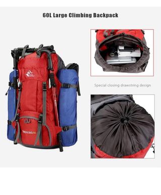 Mochila Trekking 60L Impermeable.Marca Free Knight