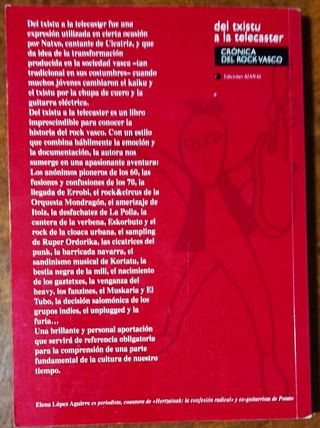 DEL TXISTU A LA TELECASTER Crónica Del Rock Vasco
