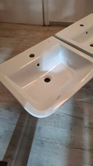 Lavabo de manos de porcelana blanco