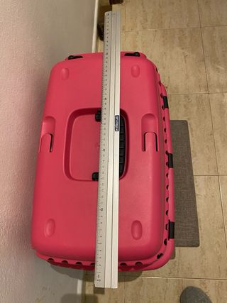 Transportín para gato o mascota rosa