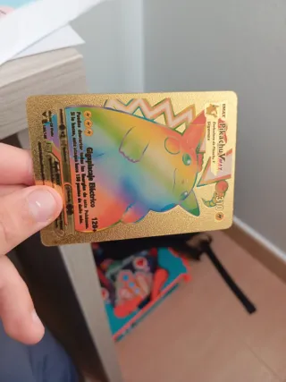 Pikachu VMAX Gigamax Carta Pokémon Dorada