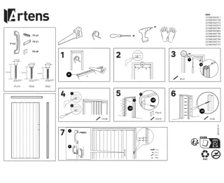 Puerta Plegable Artens Leroy Merlin 85x205 NUEVA