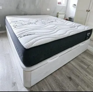 Canapé abatible con colchónes viscoelástica