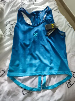 Conjunto Padel Camiseta y Falda-Pantalón Azul