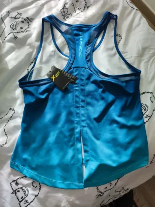 Conjunto Padel Camiseta y Falda-Pantalón Azul