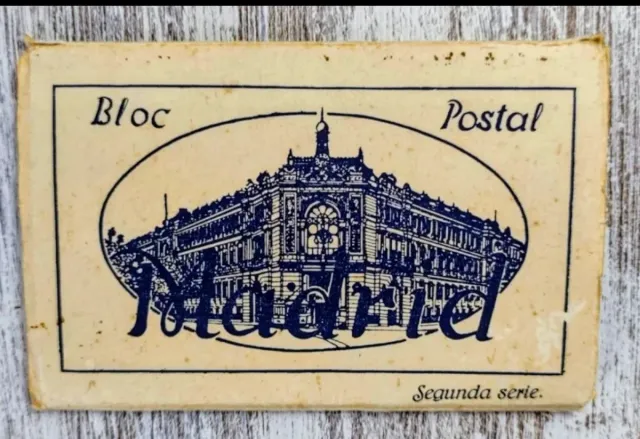 Bloc Postal Madrid Antiguo años 20.