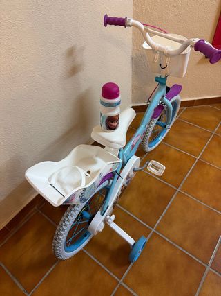 Bicicleta Infantil Frozen con Ruedín 14/16