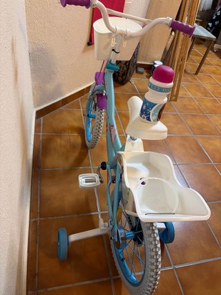 Bicicleta Infantil Frozen con Ruedín 14/16