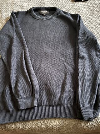 Jersey Pull and Bear Gris Texturizado