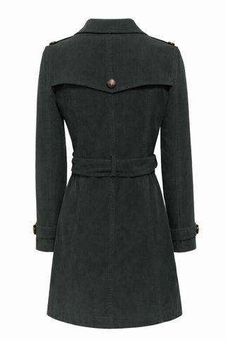 Gabardina de pana negra