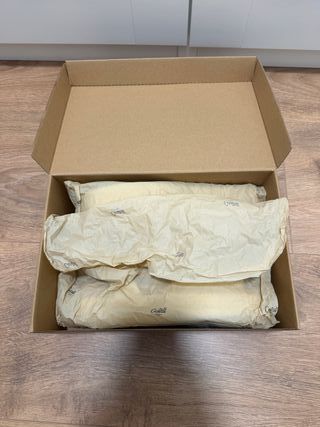 Sandalias Castell Piel Blanca y Marrón