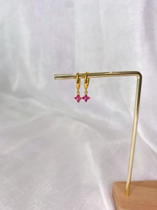 Pendientes Púa rosa