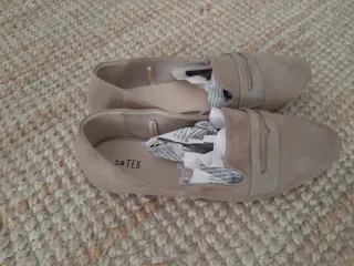 Manoletinas mujer beige talla 38