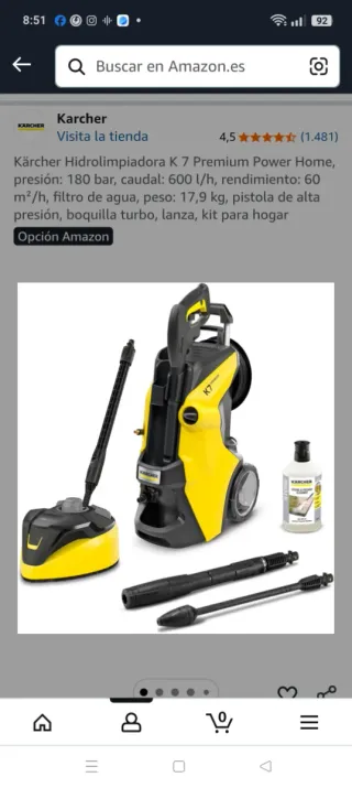 Hidrolimpiadora Karcher K7 Premium