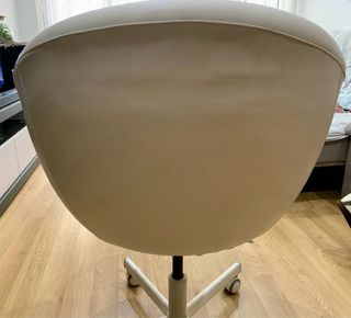 Silla Skruvsta Ikea Blanca Piel Sintética