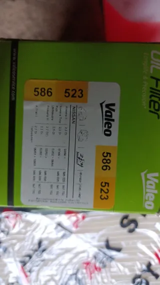 Filtro Aceite Aire Nissan Xtrail Valeo 586 523