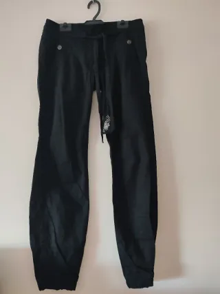 Pantalón ancho mujer tela fina