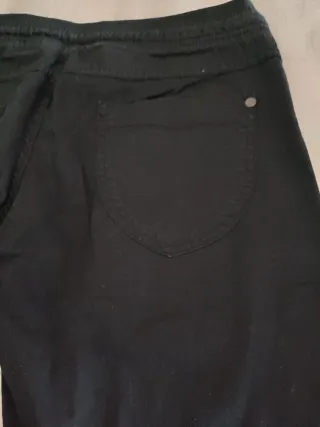 Pantalón ancho mujer tela fina