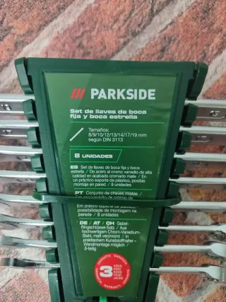 Set 8 Llaves Boca Fija y Estrella Parkside