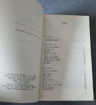 Lote libros Antología Del Grupo Poético Del 1927